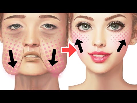 25 MINS ❤️EXERCÍCIOS DE FACE LIFTING Para iniciantes! Reduzir papada, linhas de riso (dobra nasolabial)